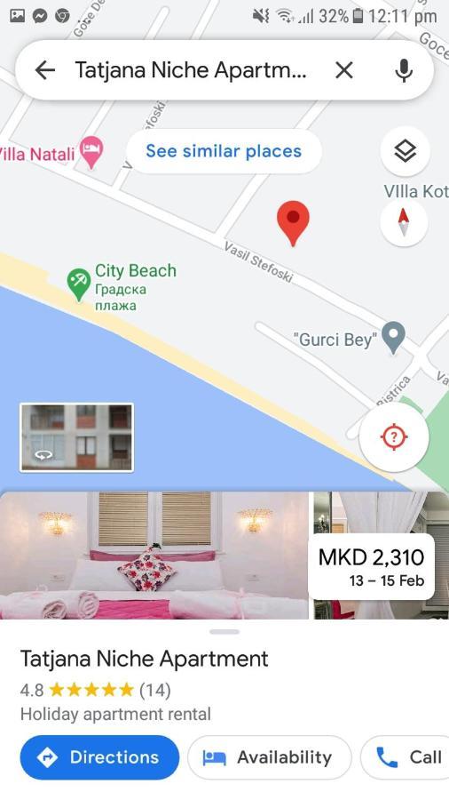 Tatjana Niche Apartman Ohrid Exteriör bild